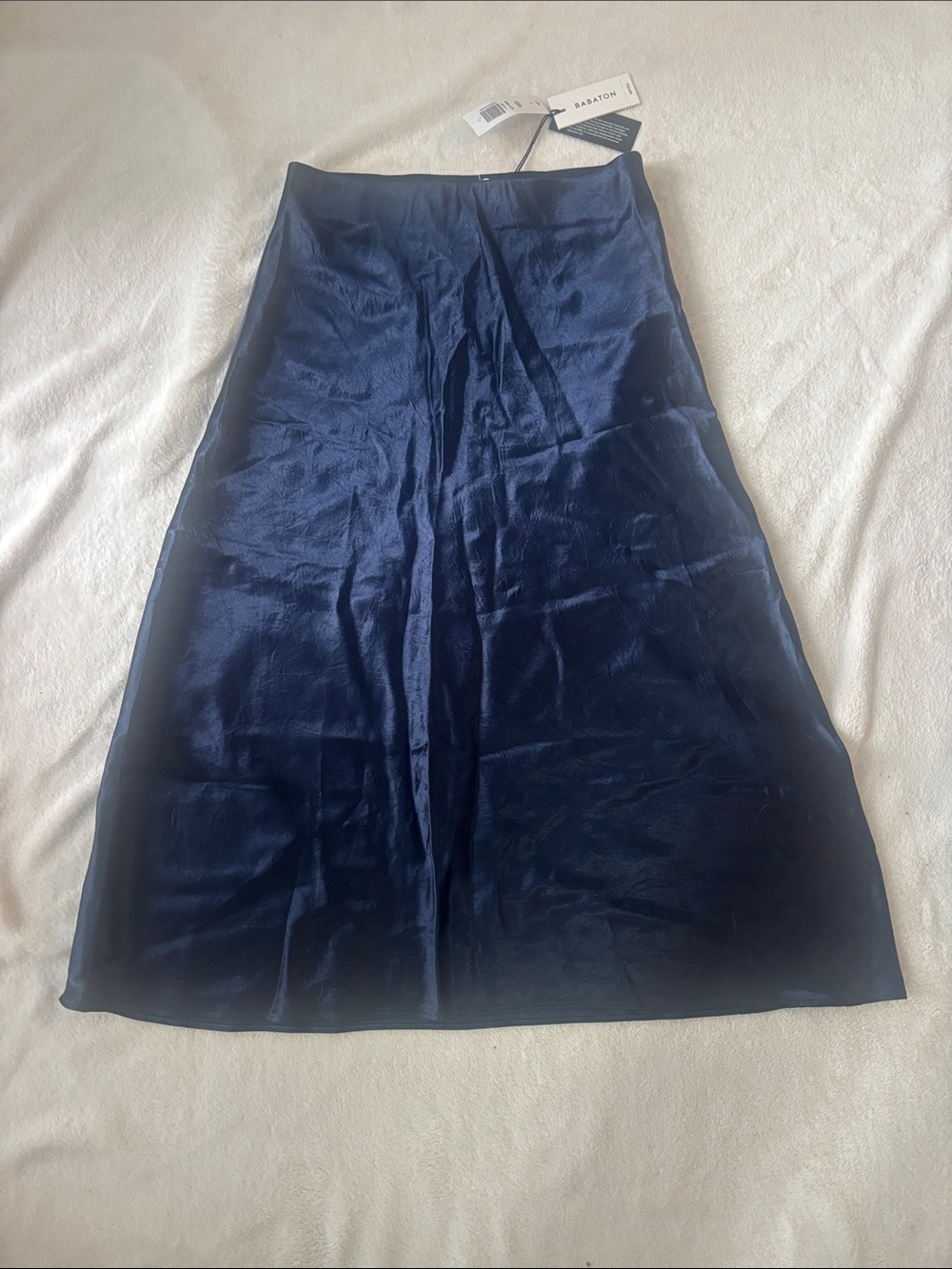 Aritzia Slip Midi Skirt - Size 6, Admiral